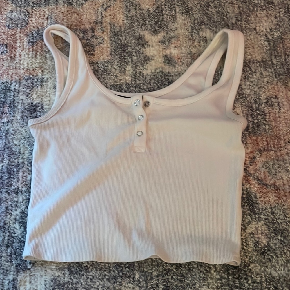 white button tank top